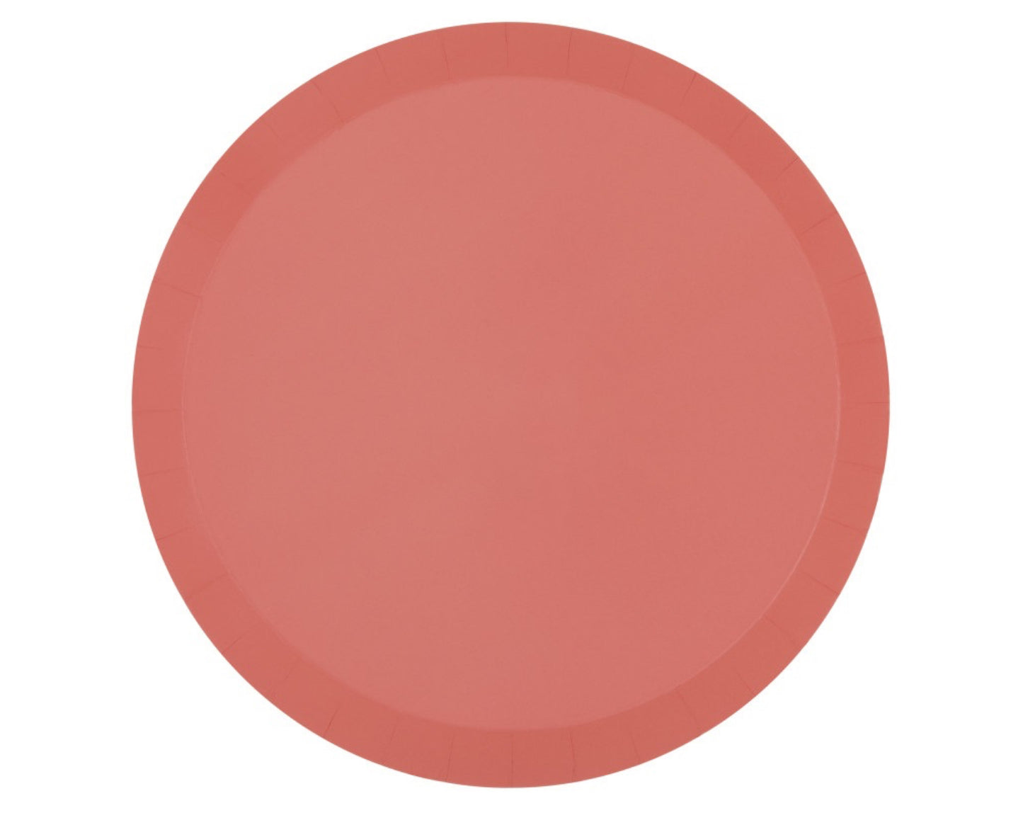 Boho Coral Round 9.25" Shallow Dinner Plates 8ct