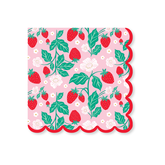 SWEET STRAWBERRY LARGE NAPKINS