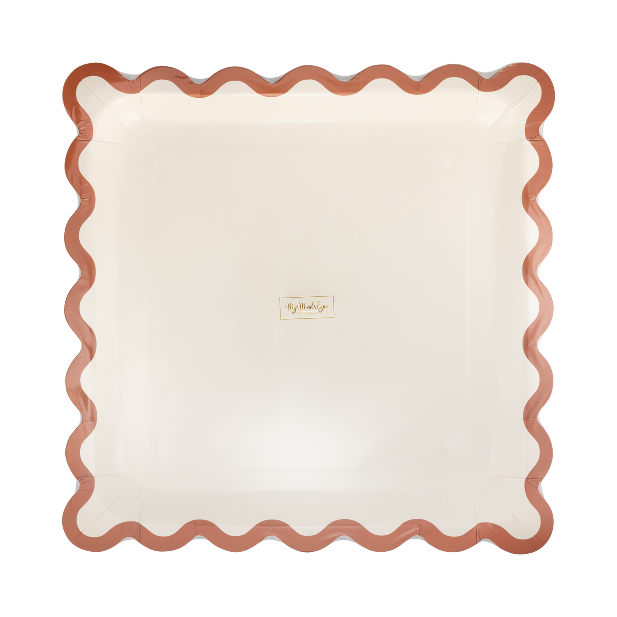 WDT1343 - Rust Ric Rac Paper Plates
