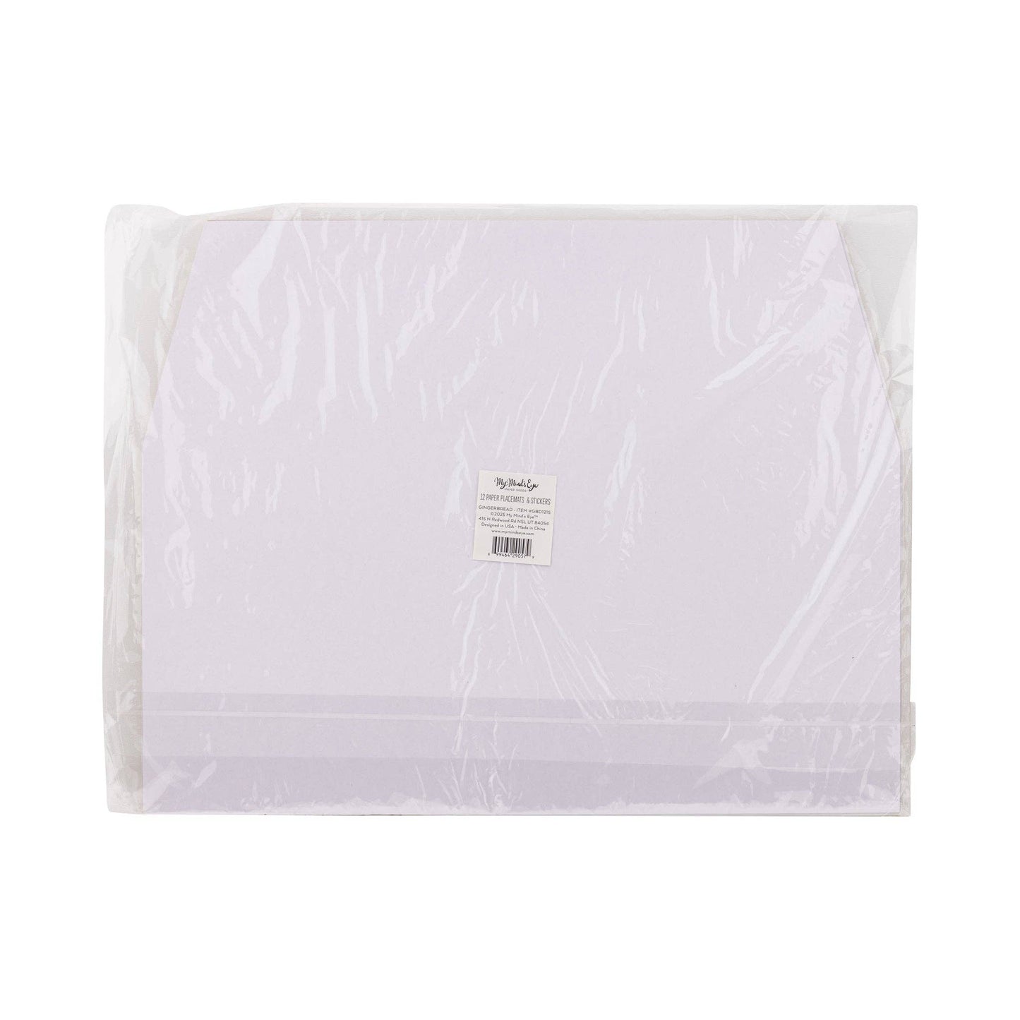 GBD1215 - Gingerbread Placemat with Stickers