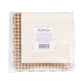 PLNP2584 - Brown Gingham Edge Cocktail Napkin (24ct)