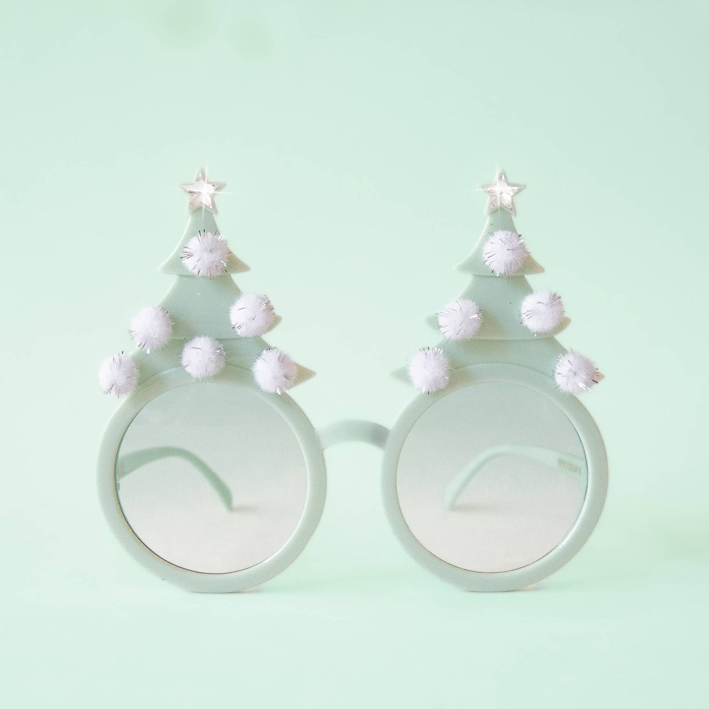 Christmas Tree Holiday Glasses | Pastel Mint