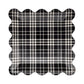 FAL1243 - Falloween Plaid Scalloped Square Paper Plate