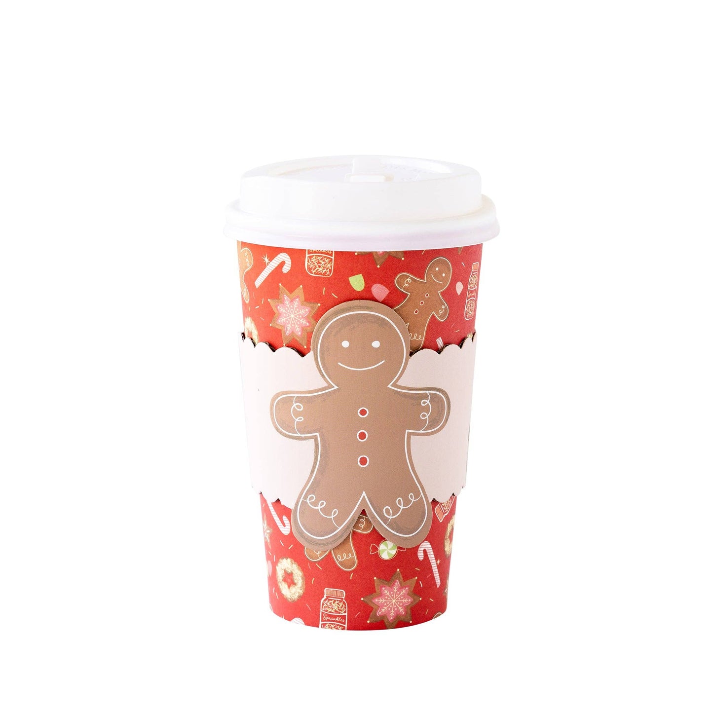 PLTG251A - Gingerbread Man To-Go Cups 8 ct