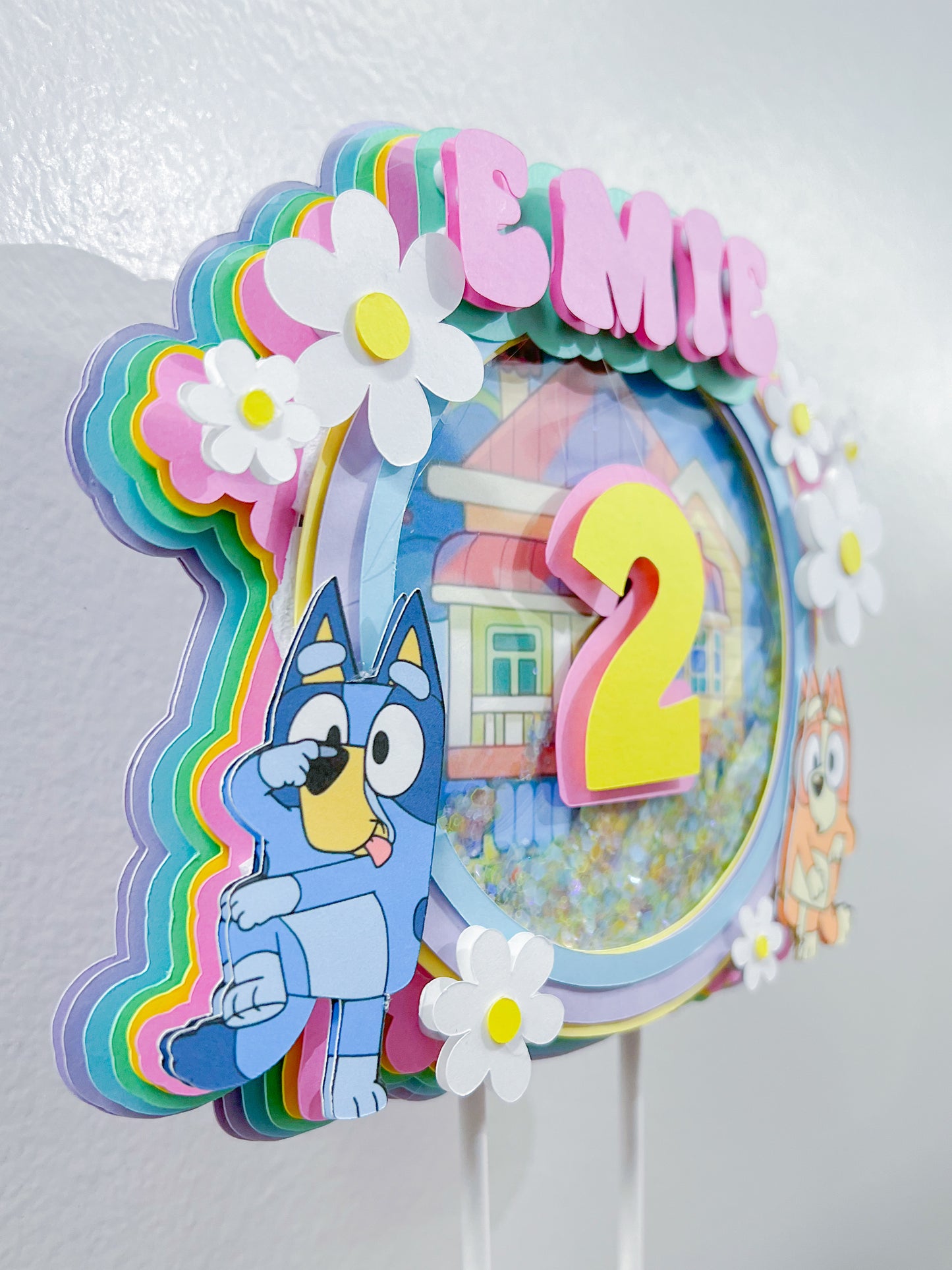 Bluey Shaker Cake Topper