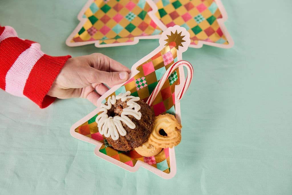 Holiday Cheer Tree Dessert Plate