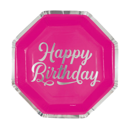 Bold Birthday 10” Plate 8ct
