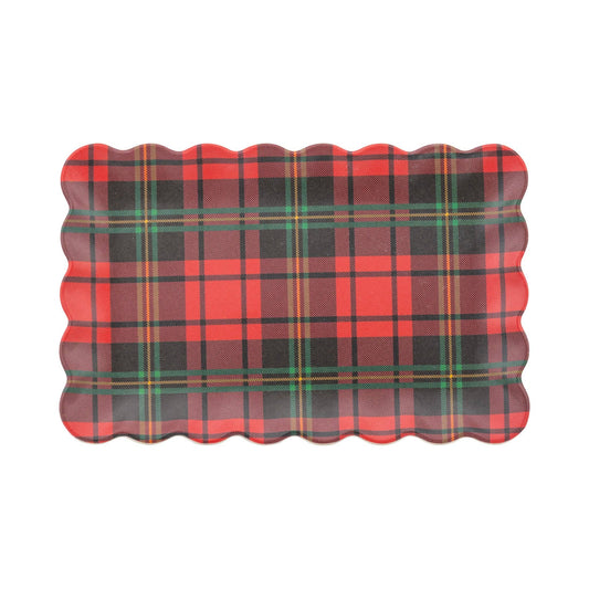 PLD1230 - Plaid Bamboo Tray
