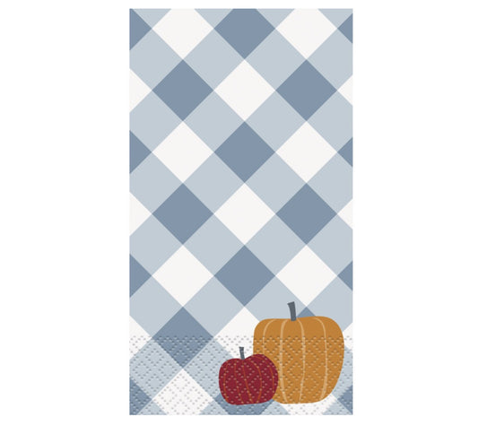Pumpkin & Gingham Guest Napkins