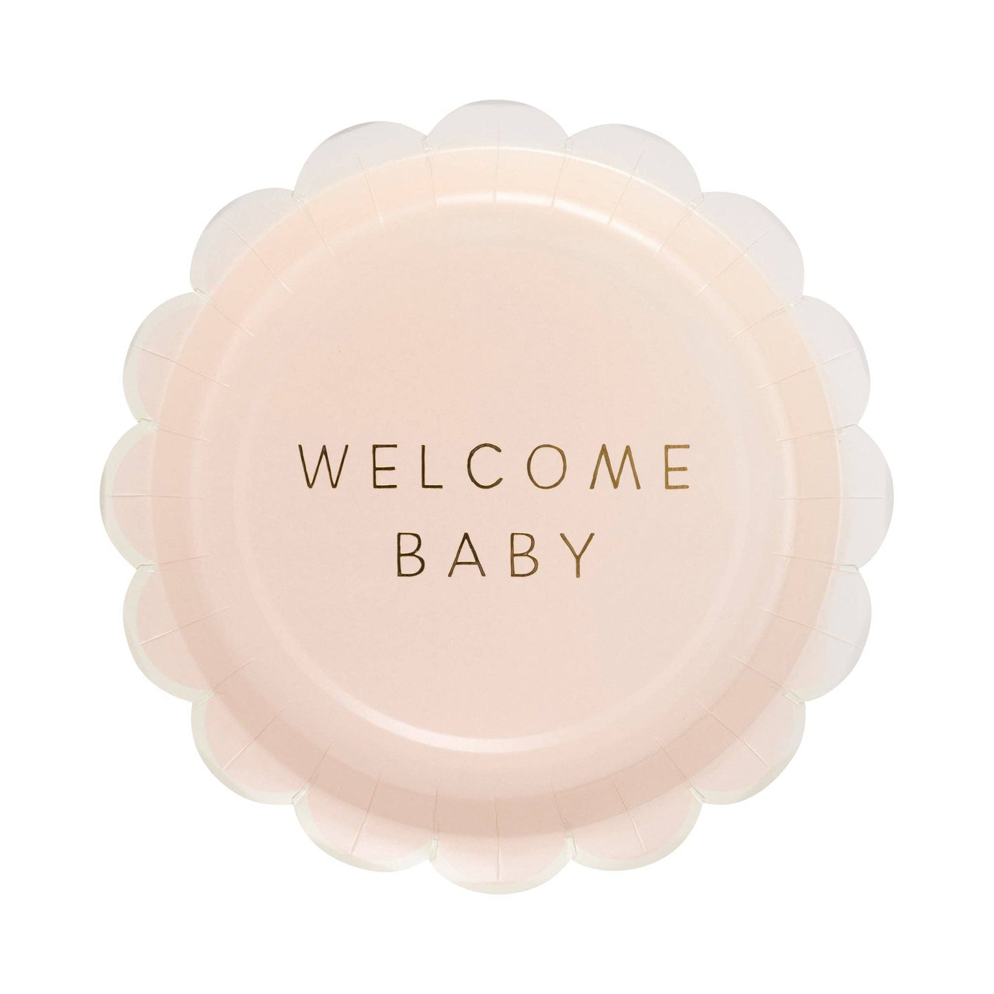 BAB1141 - Welcome Baby Pink Plate