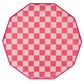 PINK CHECKERED SIGNATURE DINNER PLATES