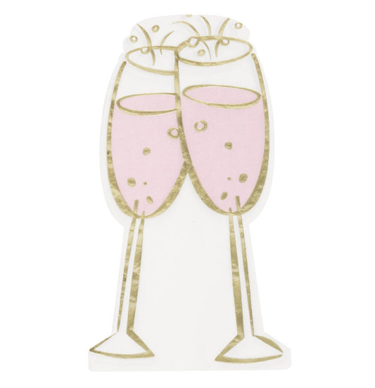 Champagne Shaped Napkins