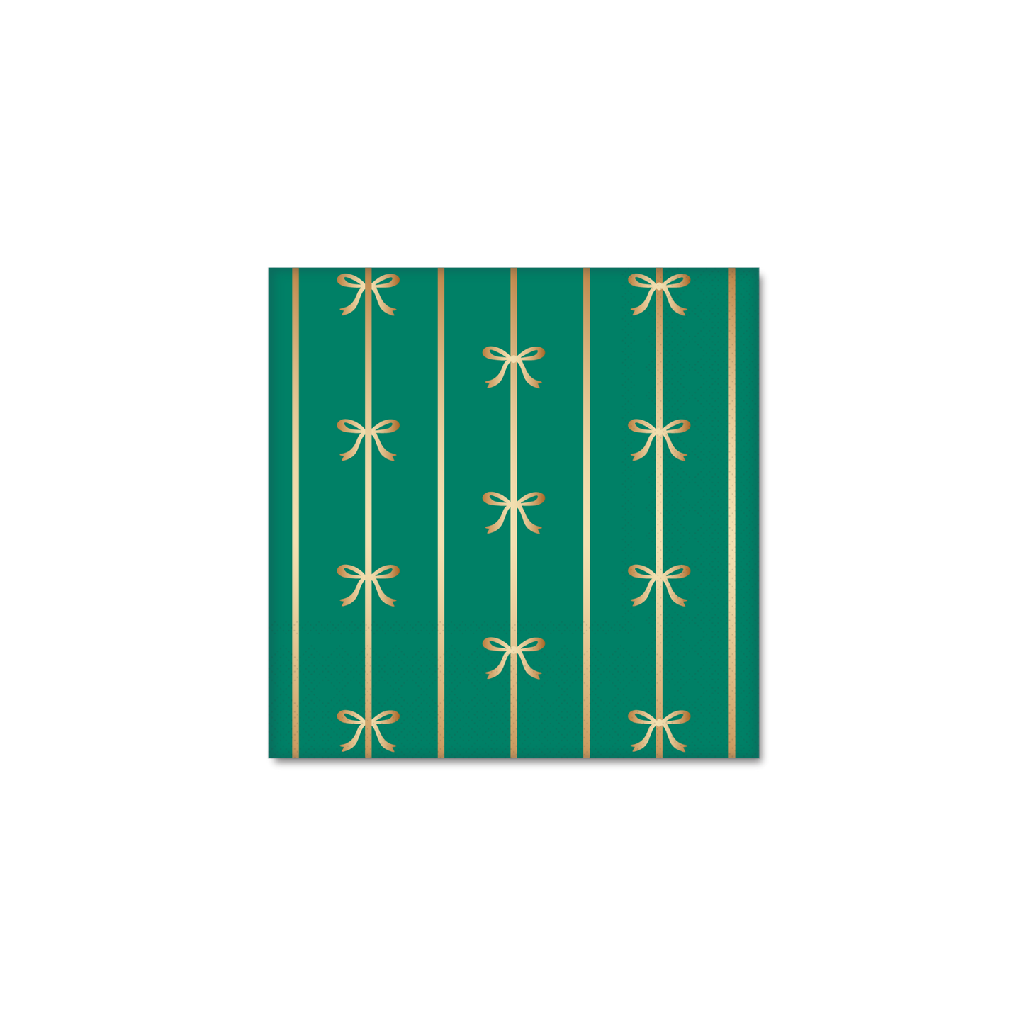 EMERALD GREEN SIGNATURE BOW SMALL NAPKINS