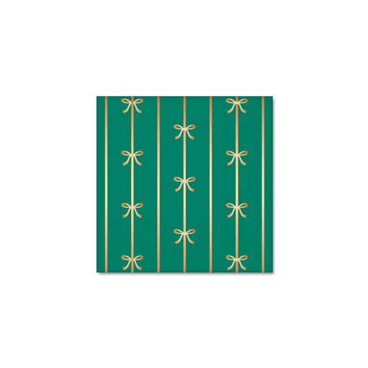 EMERALD GREEN SIGNATURE BOW SMALL NAPKINS