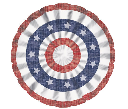 Classic Americana Rosette-Shaped Paper Placemats 8ct