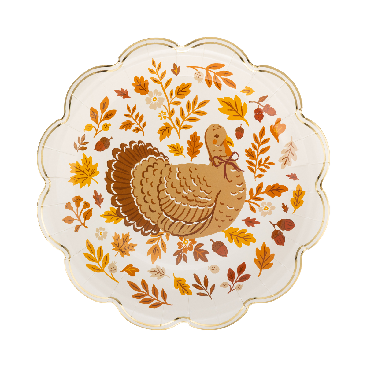 HRV1341 - Turkey Foliage Paper Plates
