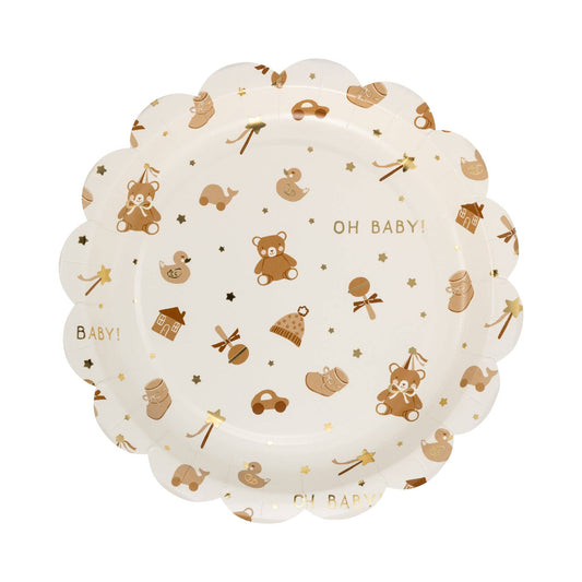 BAB1146 - Teddy Bear Baby Pattern Plate