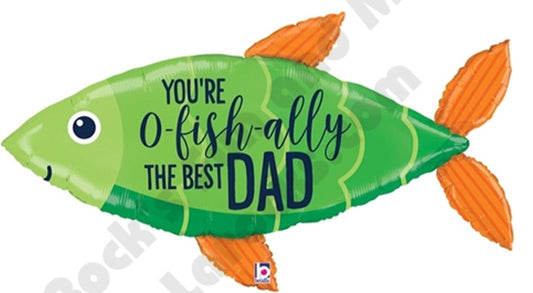 O’fishally Best Dad Ever Foil Balloon Fathers Day