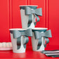 BOW1108 - Mint and Green Bow Paper Cups