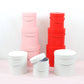 Simple Solid Color Round Hat Flower Box with Lid: Pink / Small