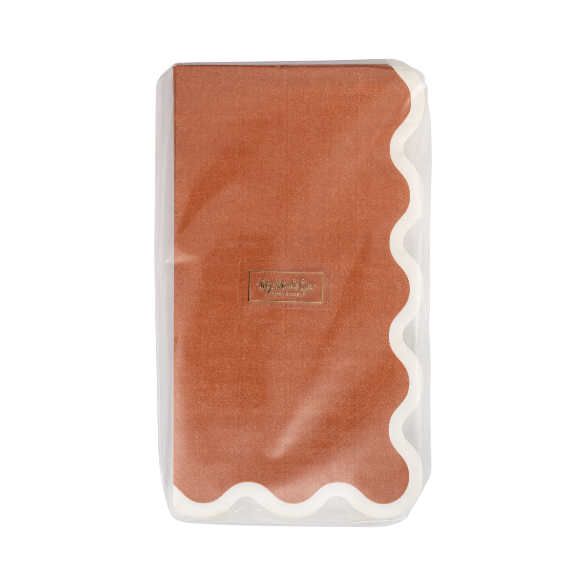 WDT1338 - Rust Ric Rac Dinner Paper Napkins