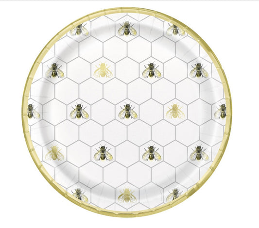 Golden Bumblebee 9” Plate