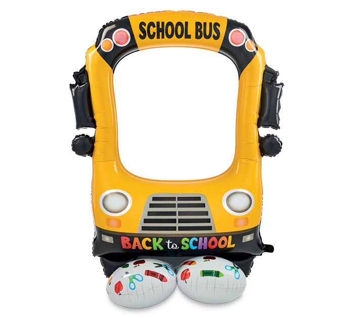 56" AIRLOONZ SELFIE SCHOOL BUS