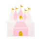 PLPRC37 - Princess Castle Shaped Guest Napkin