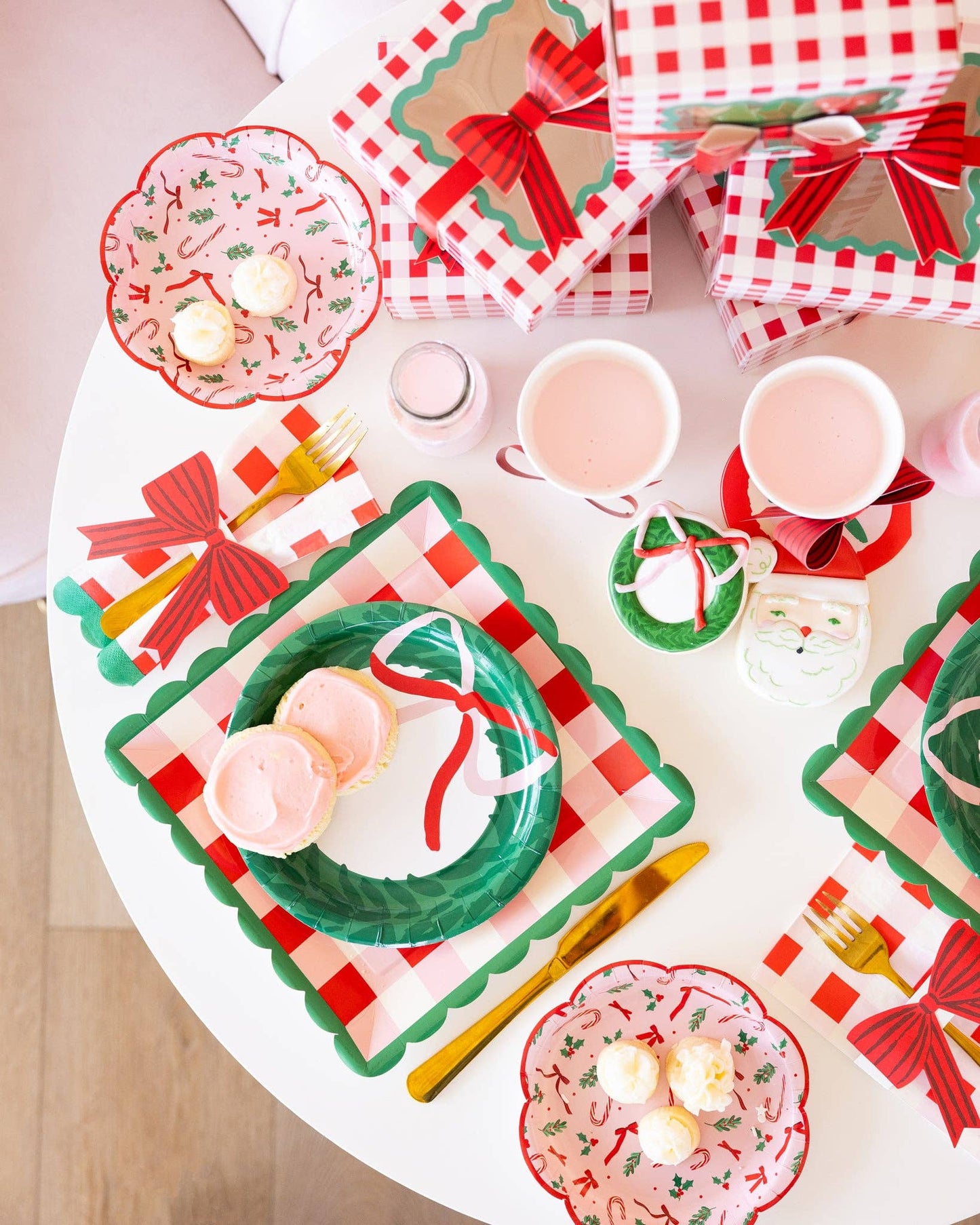 SUG1243 - Candy Cane Patterned Plate