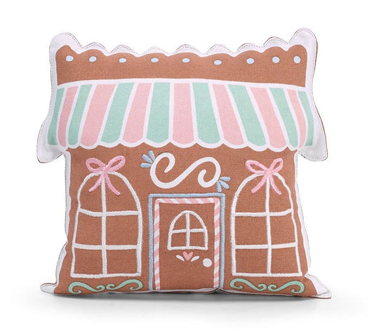 GINGERBREAD HOUSE SHAPE PILLOW
