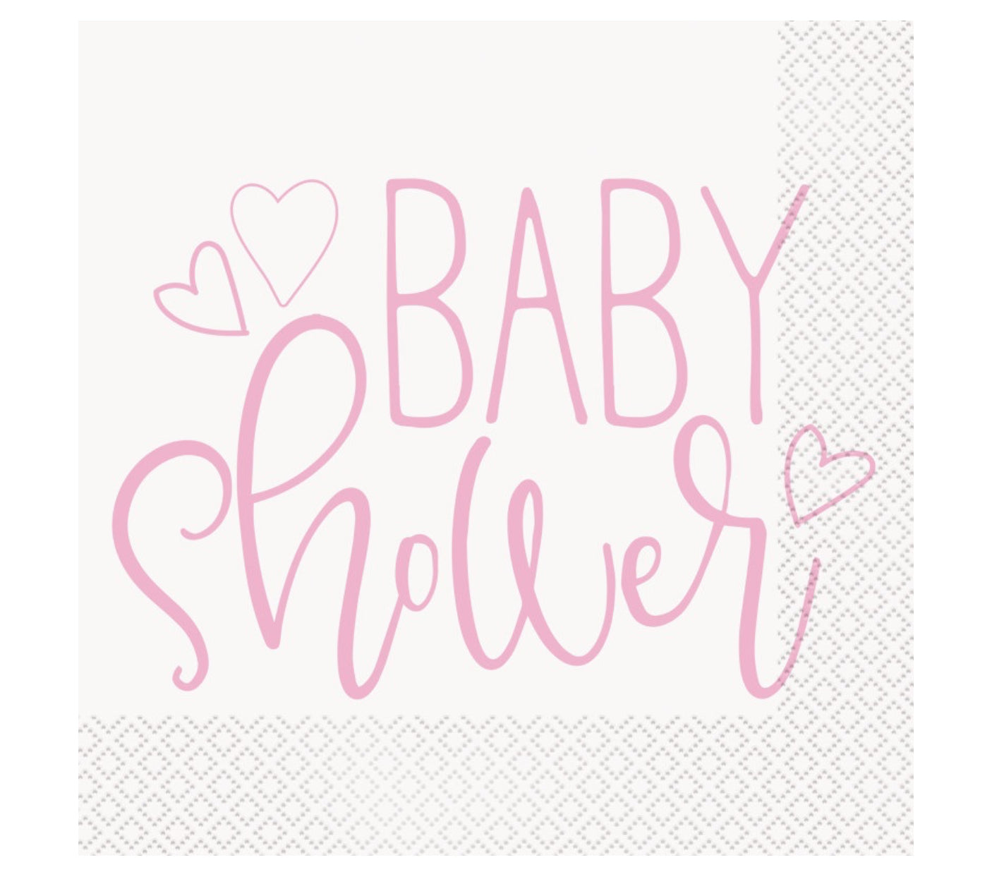 Pink Baby Shower Napkins