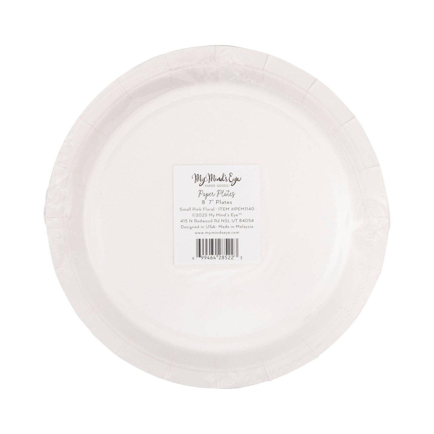 PEM1140 - Pembroke Small Pink Floral 7" Plate