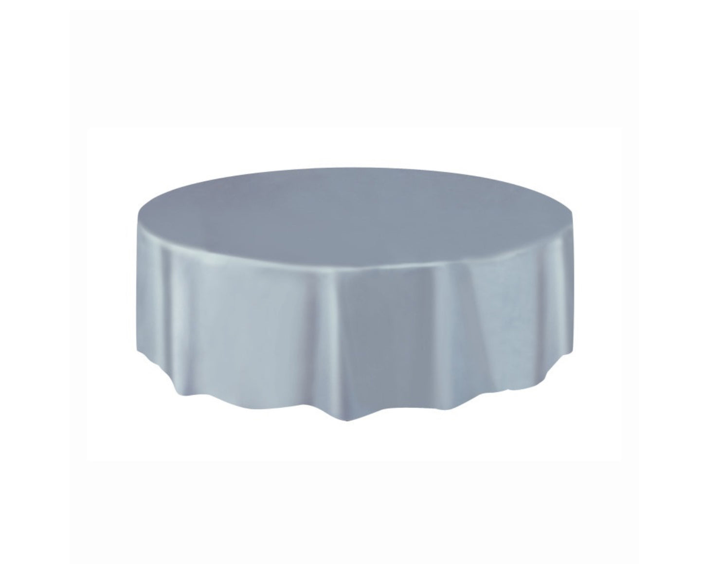 Silver Round Tablecover