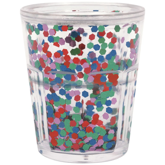 Vibrant Christmas Plastic Shot Glasses - 2ct