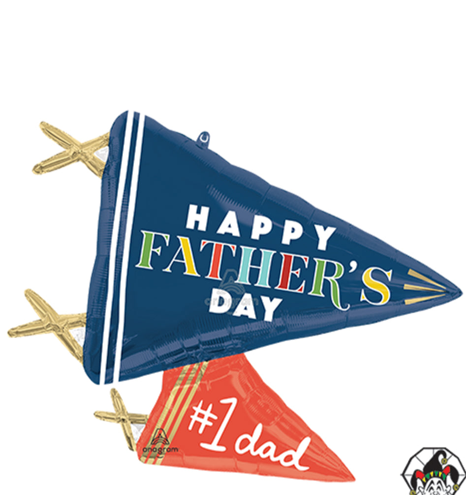 Fathers Day Flag #1 Dad Balloon