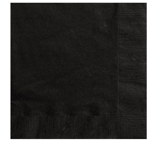 Black Napkins 20ct