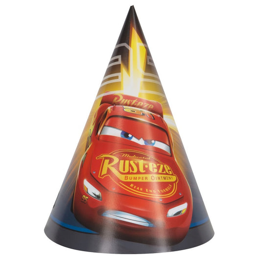 Disney Cars Party Hats- 8ct