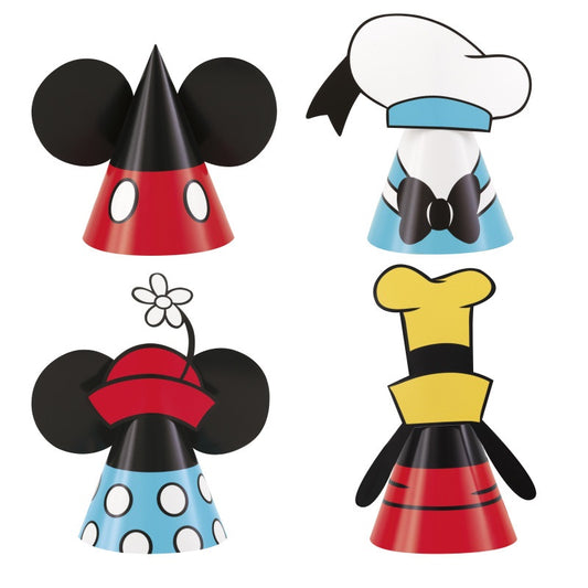 Mickey Mouse Party Hats- 8ct