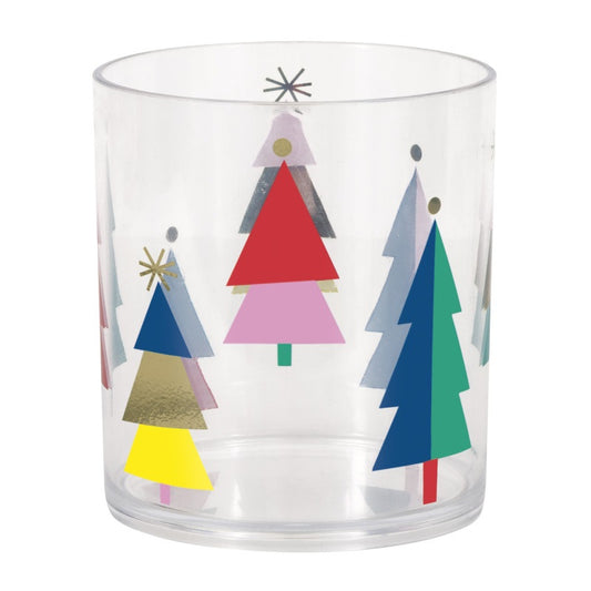 Vibrant Christmas Plastic 12oz Tumbler Cup