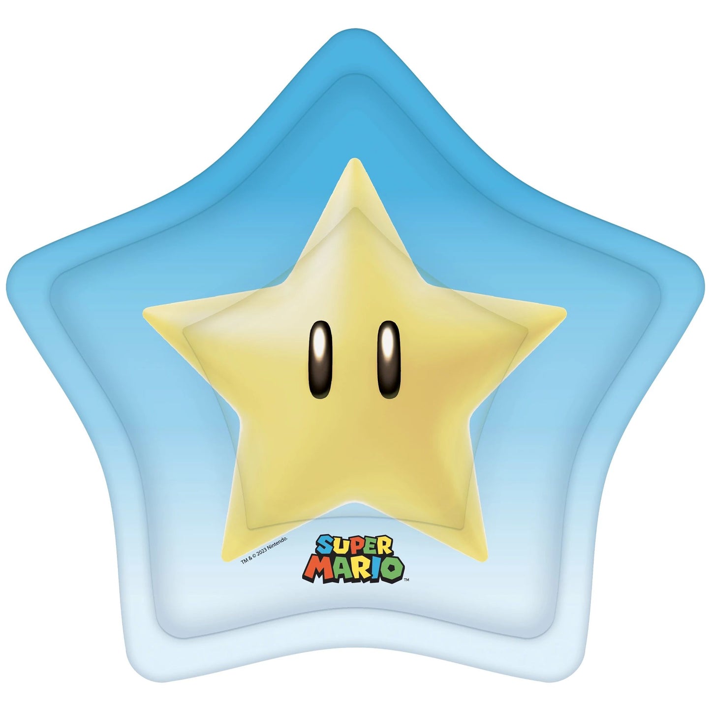 Super Mario Star 8” Shaped Plates- 8ct