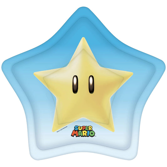 Super Mario Star 8” Shaped Plates- 8ct