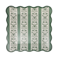 YUL1341 - Green Floral Stripe 9" Paper Dinner Plates