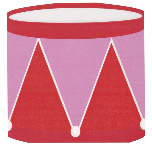 Vibrant Christmas Drum Shaped Napkins- 16ct