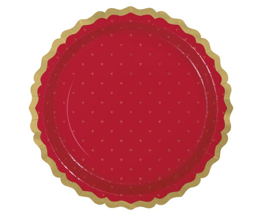 Scalloped Edge 11” Plates 8ct