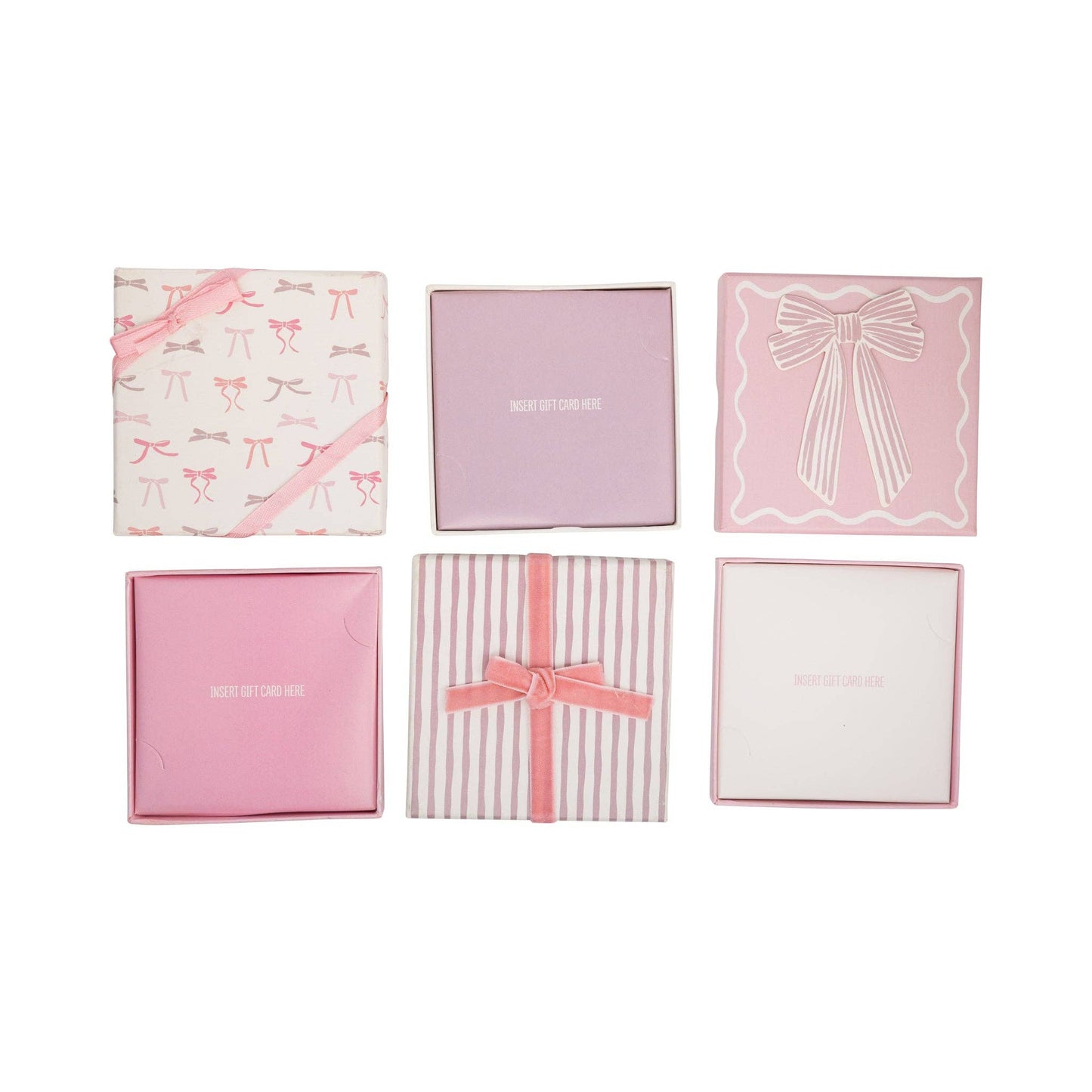 PLGC116 - Pink Bows Gift Card Boxes