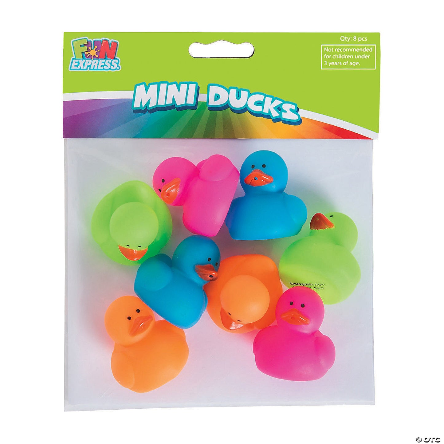 Colorful Mini Ducks - 8ct