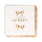 BAB1139 - Oh Baby Gold and Tan Cocktail Napkin
