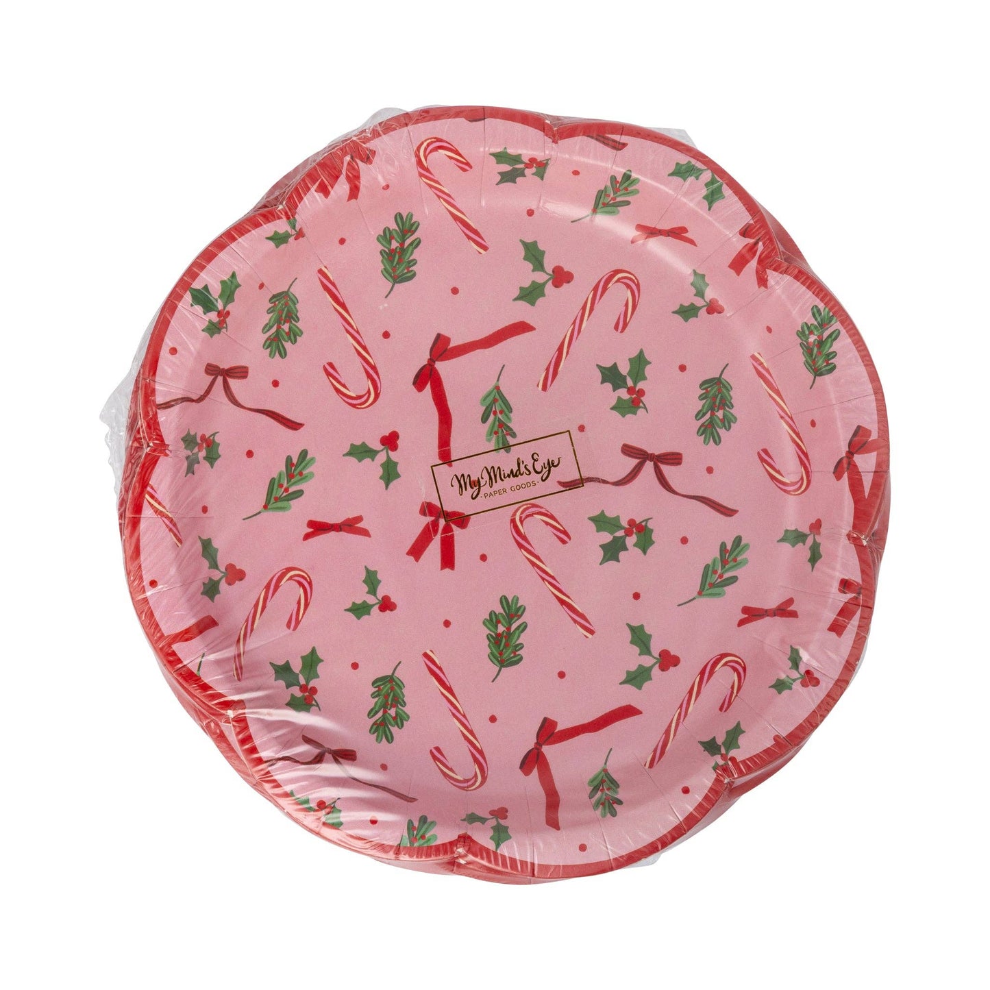 SUG1243 - Candy Cane Patterned Plate