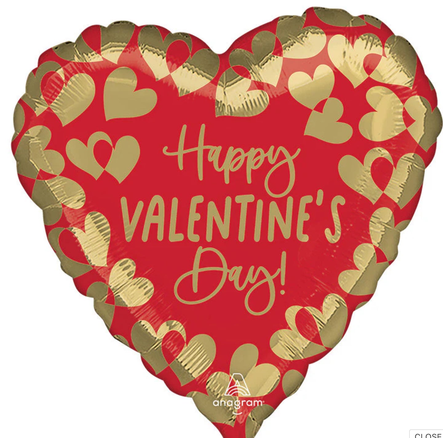 28 “Golden Heart Happy Valentines Day