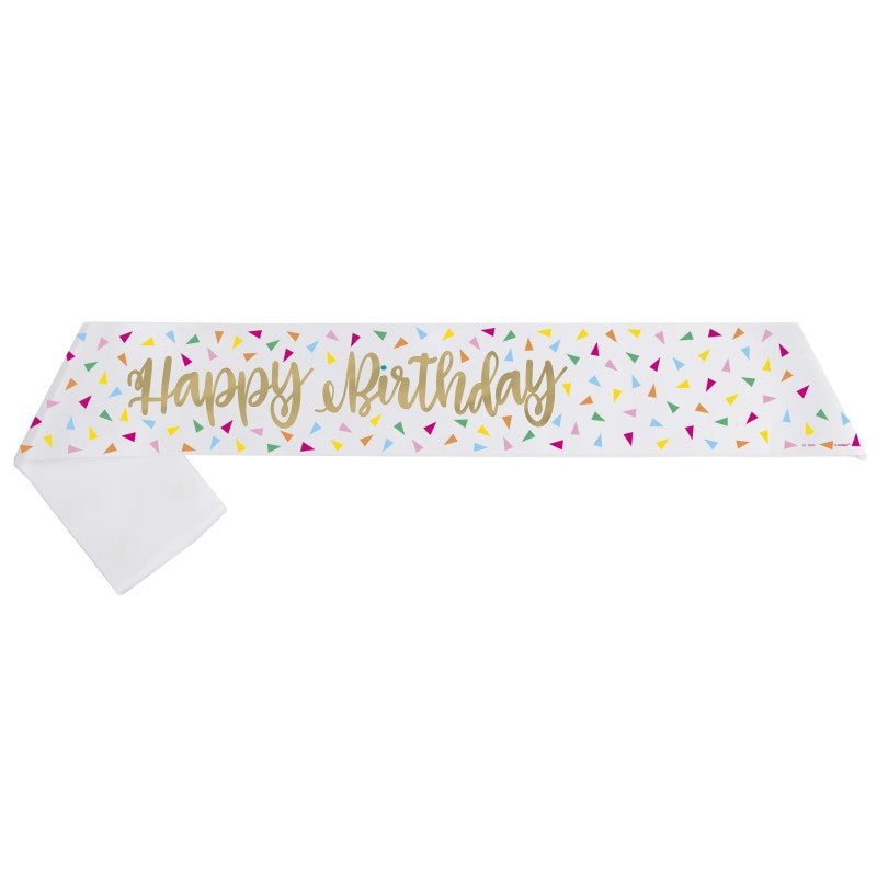 Colorful Happy Birthday Sash